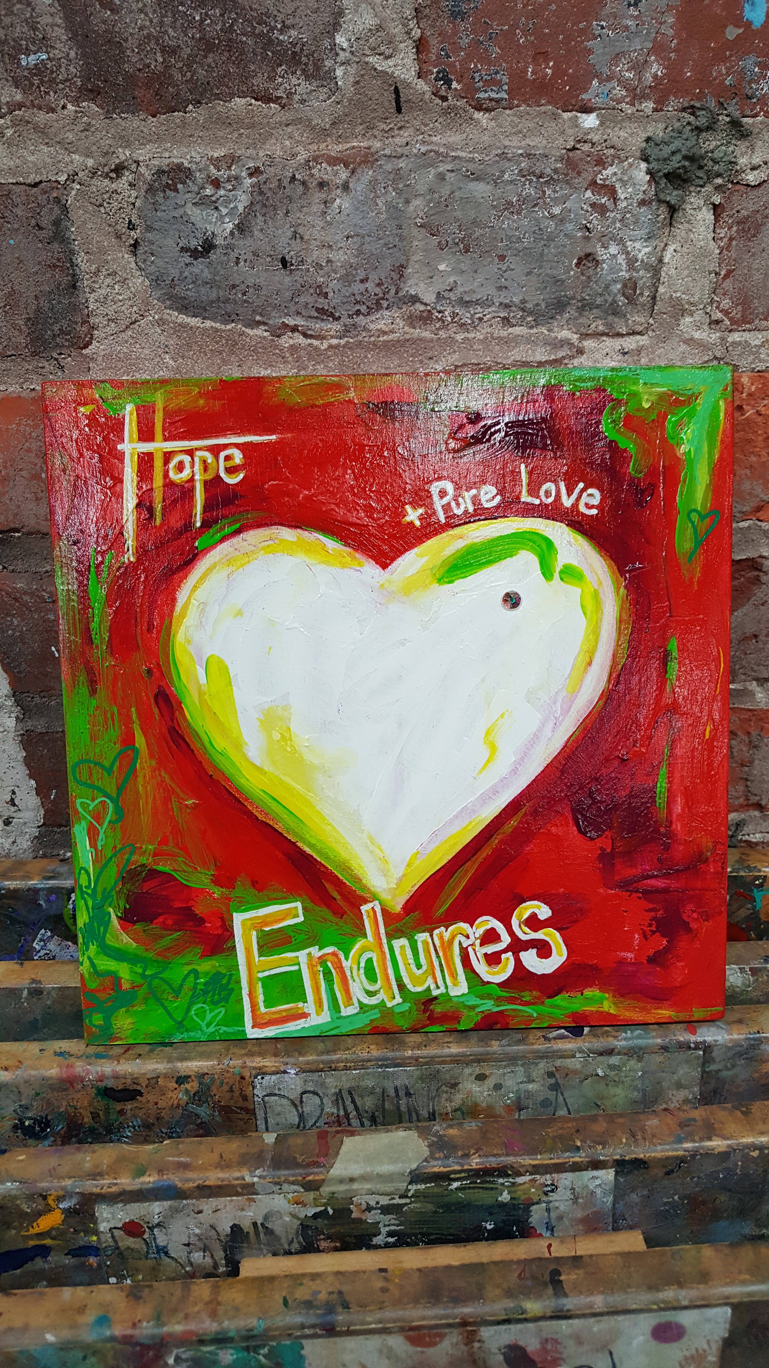 hearts love gifts white red pure love Valentine’s Day artwork