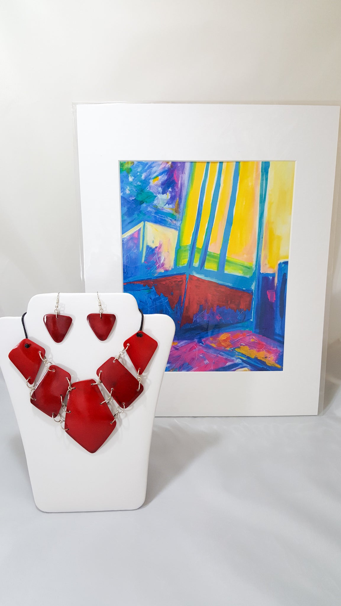 artwork and handpainted jewelry