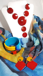 artisan jewelry handmade painted bracelet